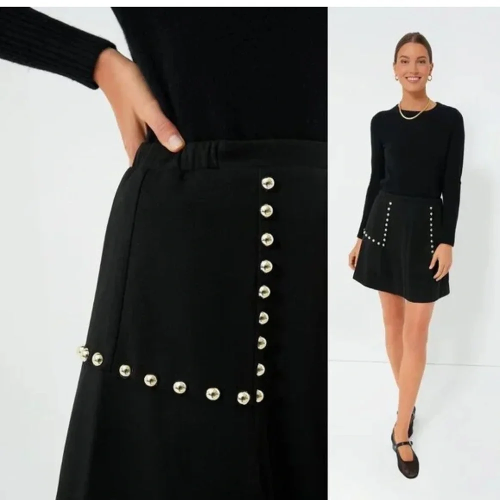 Tuckernuck Black Mini Skirt with Silver Details - Picture 10 of 10